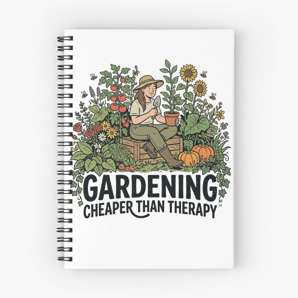 Item preview, Gardening Cheaper Than Therapy Cottagecore Plant Mom Art designed and sold by mood-draftsman.