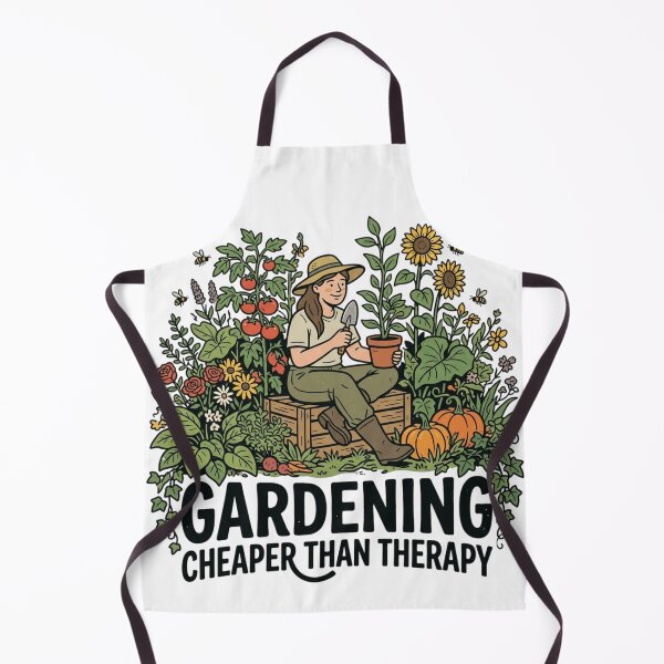 Item preview, Gardening Cheaper Than Therapy Cottagecore Plant Mom Art designed and sold by mood-draftsman.