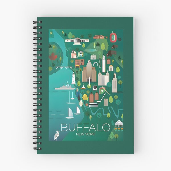 Item preview, Buffalo, New York Map designed and sold by MaxandOscarStuff.