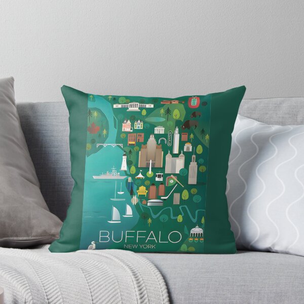 Item preview, Buffalo, New York Map designed and sold by MaxandOscarStuff.