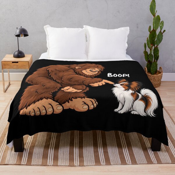 Item preview, Bigfoot and Papillon Boop Fun Design Sasquatch designed and sold by rafaeltto.