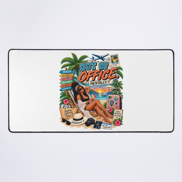 Item preview, Out of Office Mentally – Funny Retro Travel Design designed and sold by BilcoStillbaze.