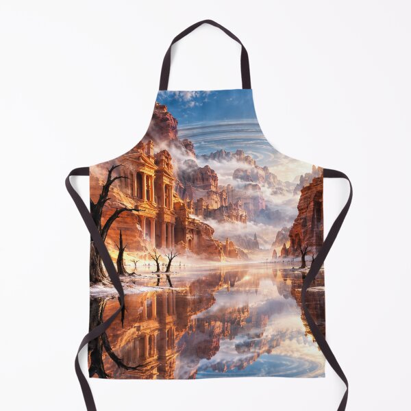 Item preview, Autumn Mirror Canyon — Photorealistic Surreal Landscape designed and sold by YourForKor.
