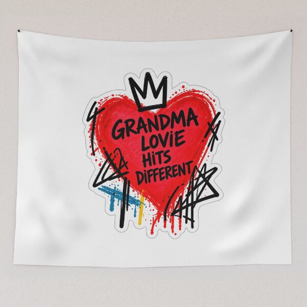 Item preview, Grandma Love Hits Different Graffiti Heart designed and sold by tonyartprints.