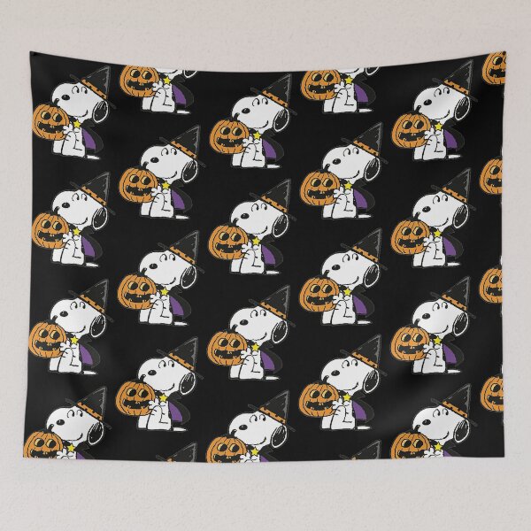 Item preview, Cute Halloween Witch Snoopy Holding Jack O Lantern Spooky Cape designed and sold by Dravienart.