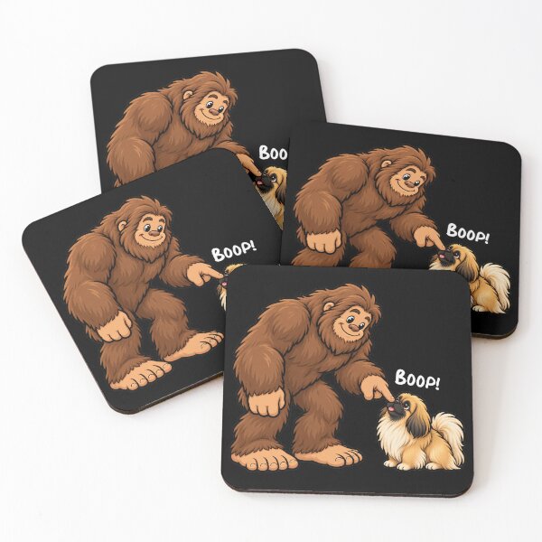 Item preview, Bigfoot and Pekingese Boop Fun Design Sasquatch designed and sold by rafaeltto.