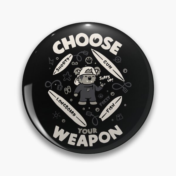 Item preview, Choose Your Weapon: Surfer Koala Art designed and sold by Foksy Art.