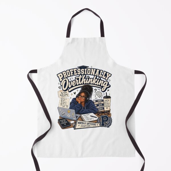 Item preview, Professionally Overthinking – Funny Collegiate Gen Z Design designed and sold by BilcoStillbaze.