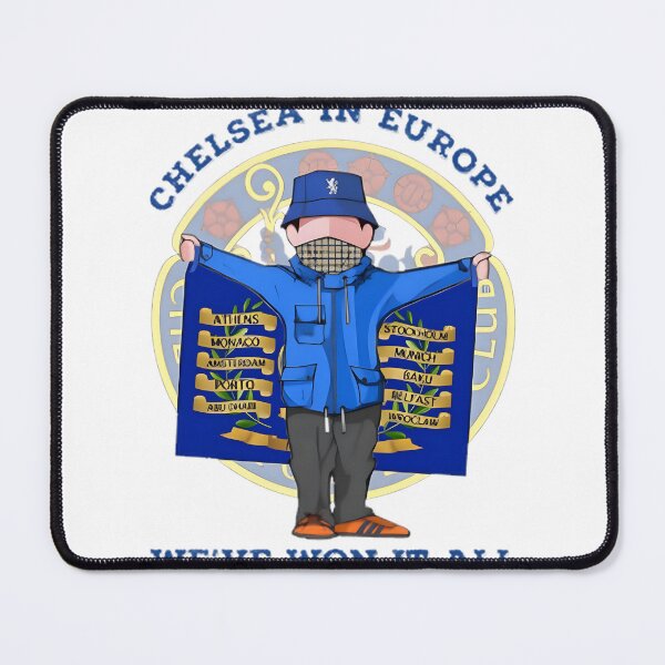 Item preview, Chelsea Football Ultras Design Celebrating European Victories designed and sold by RainbowPawzies.