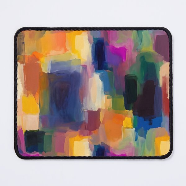 Item preview, Seamless Abstract Color Field Canvas Print | Expressive Painterly Block Wall Art | Modernist Seamless Mosaic Poster | Vibrant Color Block Fabric Pattern Print designed and sold by SergioMiklos.