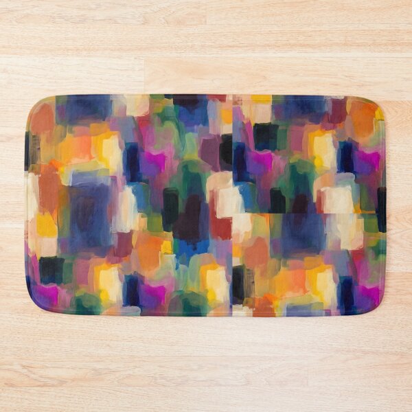 Item preview, Seamless Abstract Color Field Canvas Print | Expressive Painterly Block Wall Art | Modernist Seamless Mosaic Poster | Vibrant Color Block Fabric Pattern Print designed and sold by SergioMiklos.