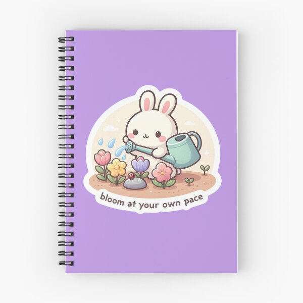 Item preview, Cute Kawaii Bunny Gardening - Bloom At Your Own Pace designed and sold by carestazafeli.