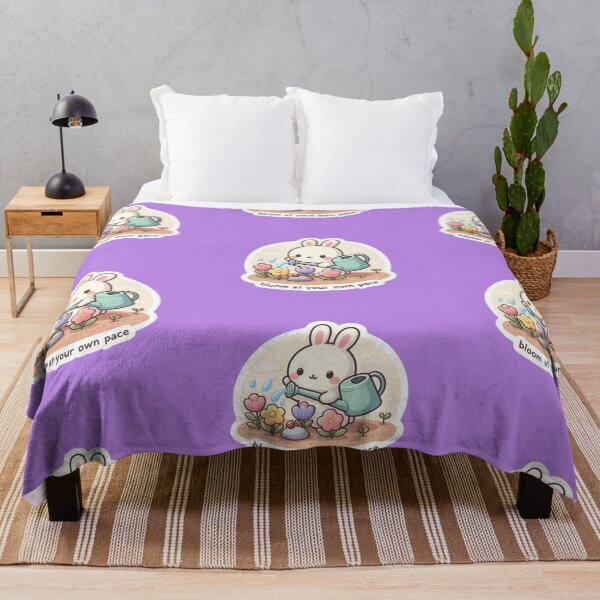 Item preview, Cute Kawaii Bunny Gardening - Bloom At Your Own Pace designed and sold by carestazafeli.