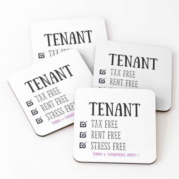 Item preview, Tenant Tax Free Rent Free Kids Funny Design designed and sold by Anita Ohulo.