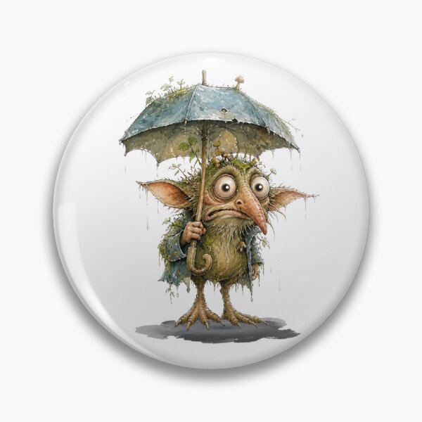 Item preview, Whimsical Forest Creature Under A Rainy Umbrella designed and sold by Wilcox PhotoArt.