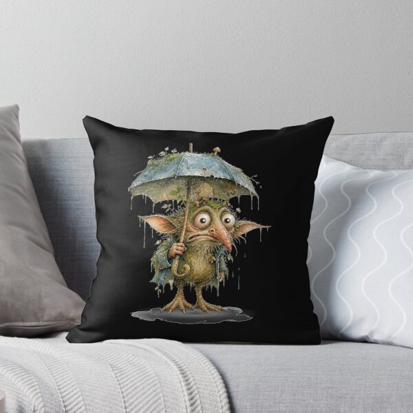 Item preview, Whimsical Forest Creature Under A Rainy Umbrella designed and sold by Wilcox PhotoArt.