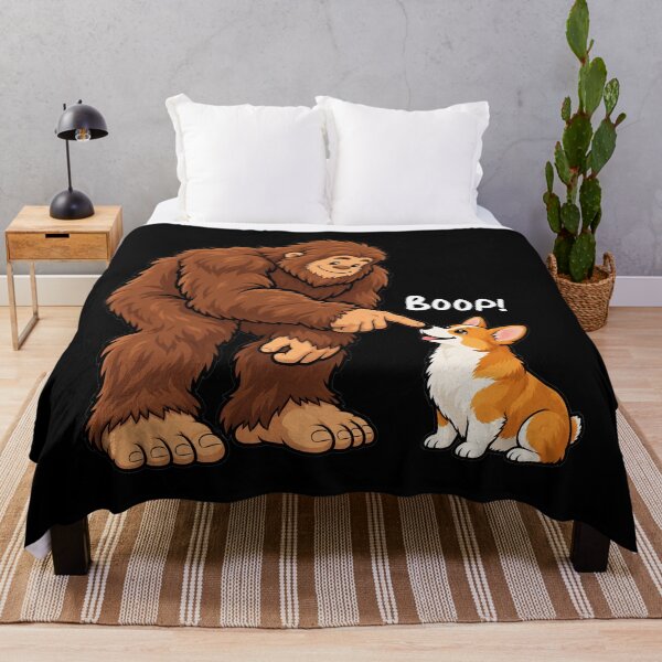 Item preview, Bigfoot and Pembroke Welsh Corgi Boop Fun Design Sasquatch designed and sold by rafaeltto.