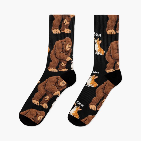 Item preview, Bigfoot and Pembroke Welsh Corgi Boop Fun Design Sasquatch designed and sold by rafaeltto.