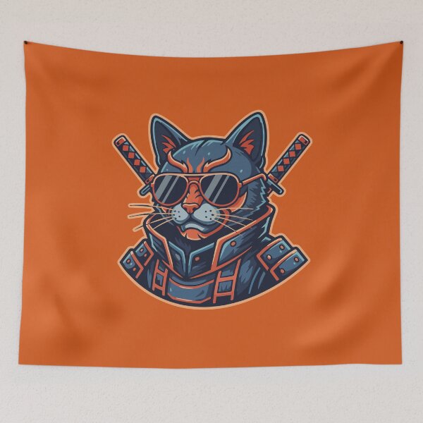 Item preview, SAMURAI WARRIOR CAT ANIME CHARACTER designed and sold by Asterisk-a.