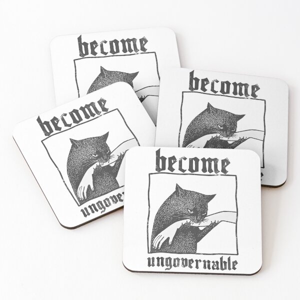 Item preview, Become Ungovernable - Cat Biting Hand designed and sold by Ibrahimott.