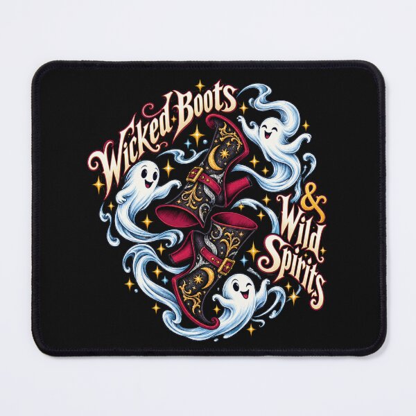 Item preview, Wicked Boots & Wild Spirits boots Halloween designed and sold by JollyNib.