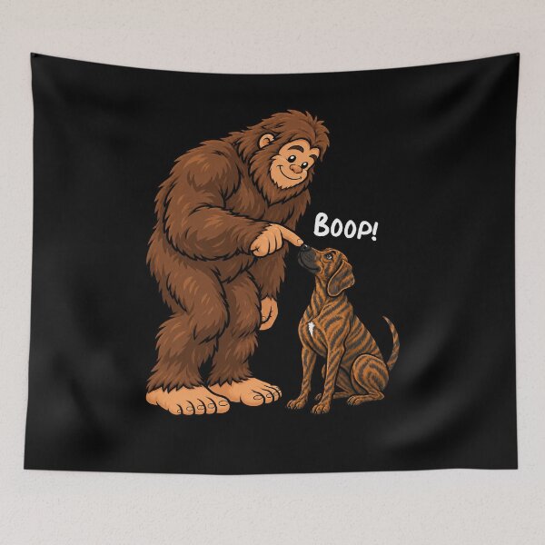 Item preview, Bigfoot and Plott Hound Boop Fun Design Sasquatch designed and sold by rafaeltto.