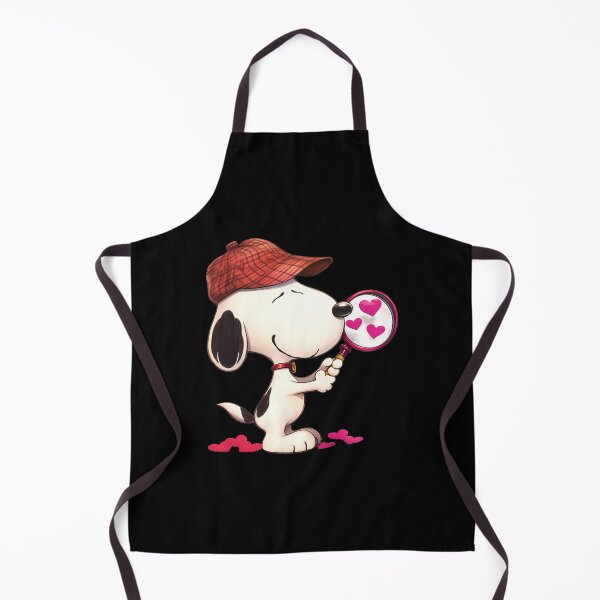 Item preview, Detective Snoopy Magnifying Glass Pink Hearts Valentine designed and sold by Dravienart.