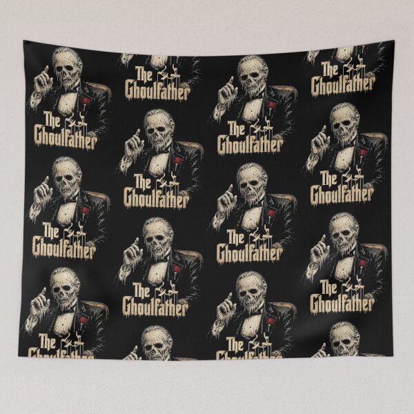 Item preview, The Ghoulfather Skull Mafia Horror Halloween Gothic Vintage Dark Humor designed and sold by Glow-Paw-Studio.