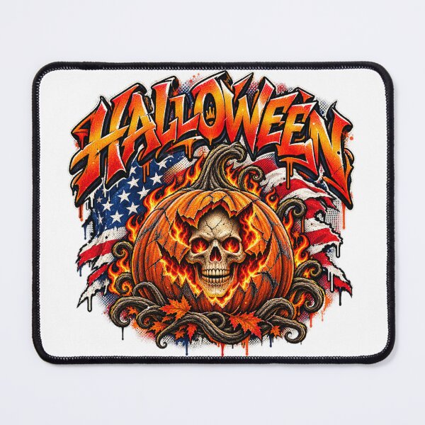Item preview, Halloween pumpkin skull in graffiti style designed and sold by JVFotoArt.