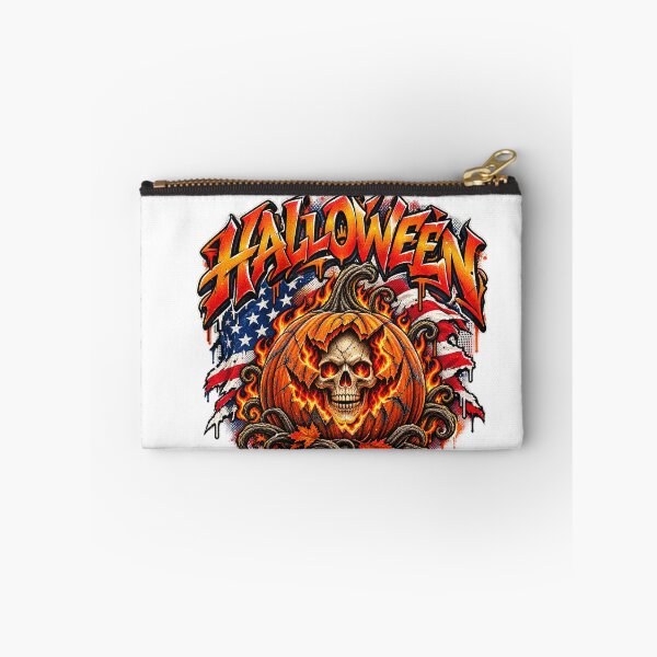 Item preview, Halloween pumpkin skull in graffiti style designed and sold by JVFotoArt.