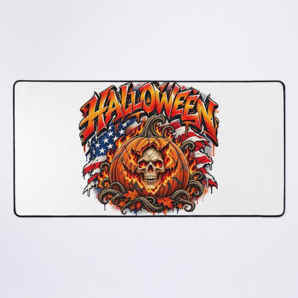 Item preview, Halloween pumpkin skull in graffiti style designed and sold by JVFotoArt.