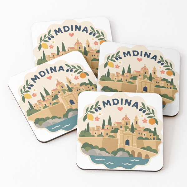 Item preview, Mdina Malta Travel Souvenir Modern Folk Art designed and sold by VisualArtsOasis.