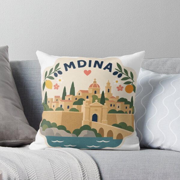 Item preview, Mdina Malta Travel Souvenir Modern Folk Art designed and sold by VisualArtsOasis.