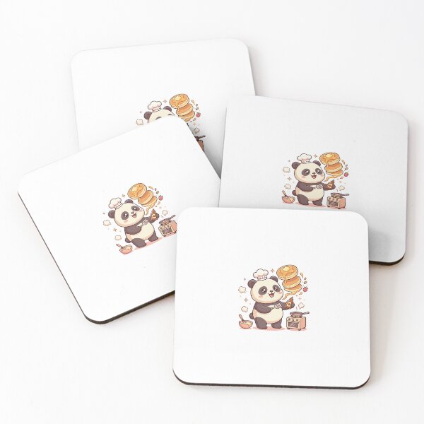 Item preview, Cute Chef Panda Flipping Pancakes Kawaii Food designed and sold by BrFrong.