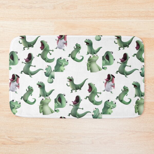 Item preview, Funny Green Lizard Cartoon – Cute Silly Lizard Meme Character Collage designed and sold by Dyan4.