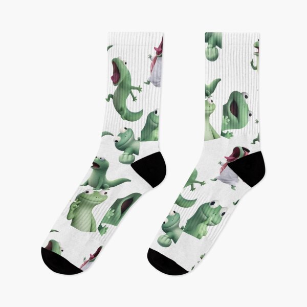 Item preview, Funny Green Lizard Cartoon – Cute Silly Lizard Meme Character Collage designed and sold by Dyan4.