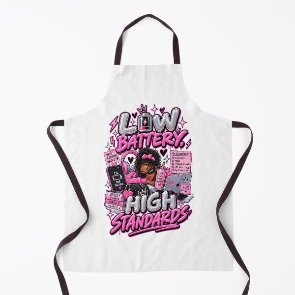 Item preview, Low Battery High Standards – Funny Y2K Self Care Design designed and sold by BilcoStillbaze.