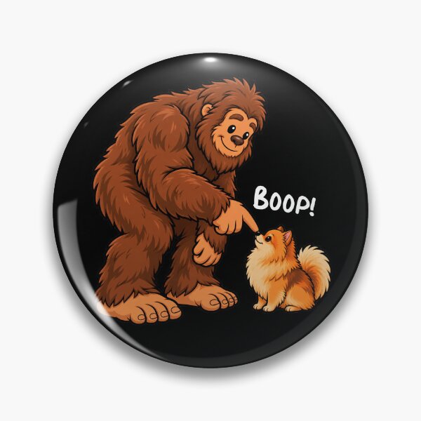 Item preview, Bigfoot and Pomeranian Boop Fun Design Sasquatch designed and sold by rafaeltto.