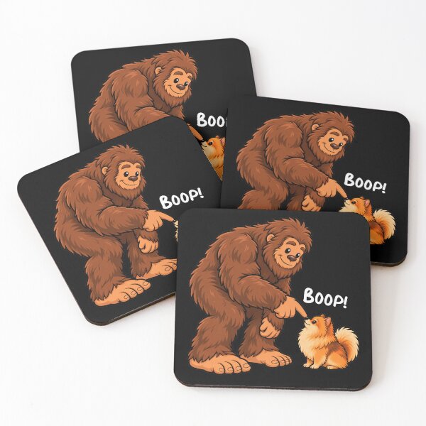 Item preview, Bigfoot and Pomeranian Boop Fun Design Sasquatch designed and sold by rafaeltto.
