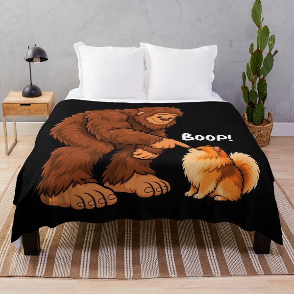 Item preview, Bigfoot and Pomeranian Boop Fun Design Sasquatch designed and sold by rafaeltto.
