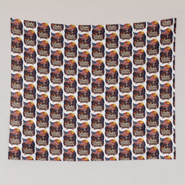 Item preview, Spooky Lake America Halloween Night Design with Haunted Vibes designed and sold by shahroozj.