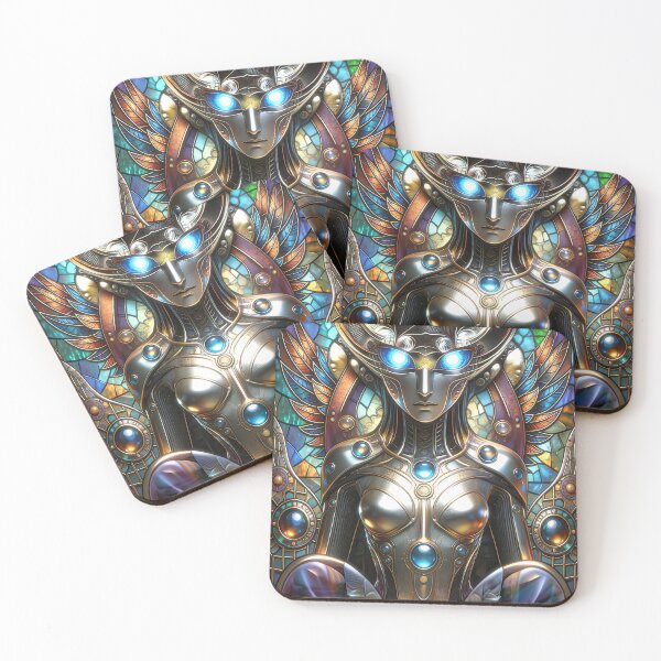 Item preview, Cybernetic Angel Stained Glass Empress designed and sold by Frackxion.