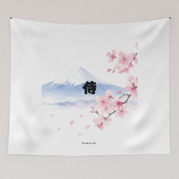 Item preview, Samurai | Mount Fuji & Cherry Blossom | Japanese Design designed and sold by JapanMemoir.