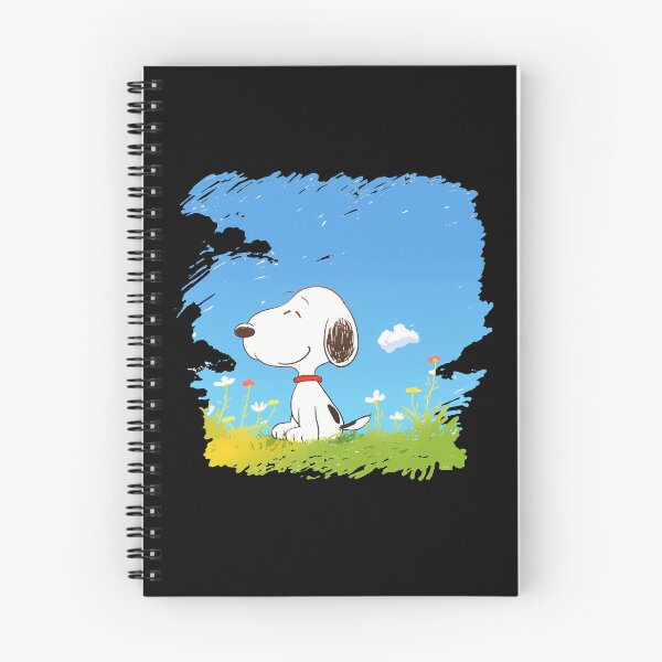 Item preview, Snoopy Sitting In Sunny Flower Meadow Blue Sky Spring Summer designed and sold by Dravienart.