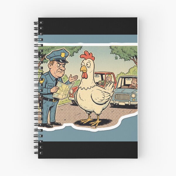 Item preview, Why Did The Chicken Cross - Retro Comic Traffic Jam designed and sold by Elite Wall Art.