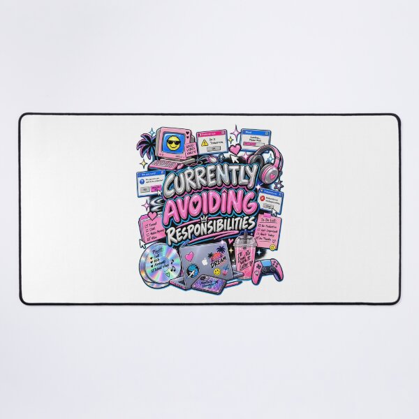 Item preview, Currently Avoiding Responsibilities – Funny Y2K Retro Design designed and sold by BilcoStillbaze.