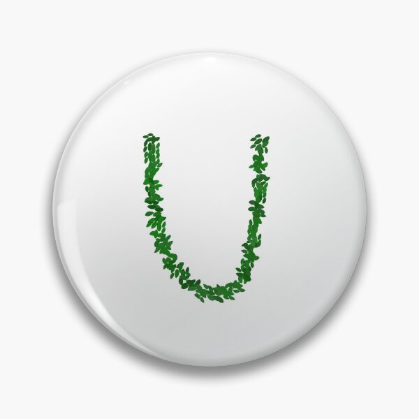Item preview, Botanical Letter U - Green Leaf Monogram Initial designed and sold by iampaulmorris.