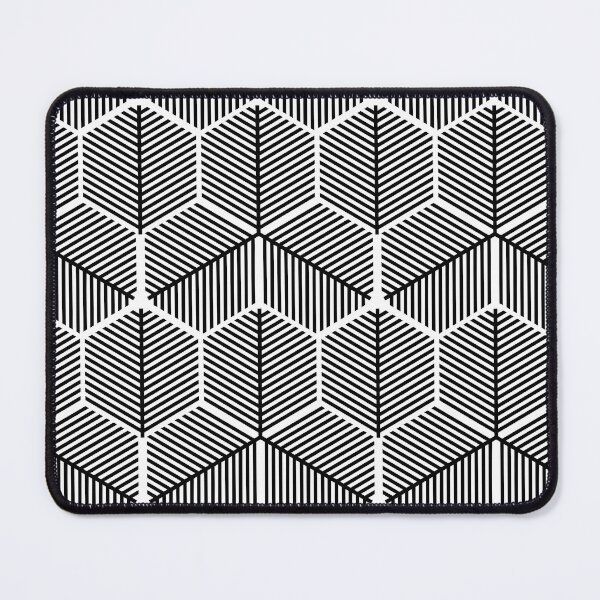 Item preview, Geometric 3D Optical Illusion Line Art Cube Pattern designed and sold by Sybille-Yates.