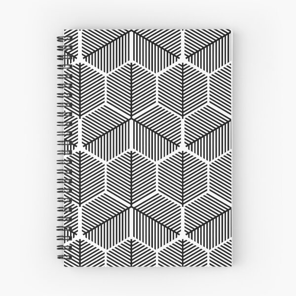 Item preview, Geometric 3D Optical Illusion Line Art Cube Pattern designed and sold by Sybille-Yates.