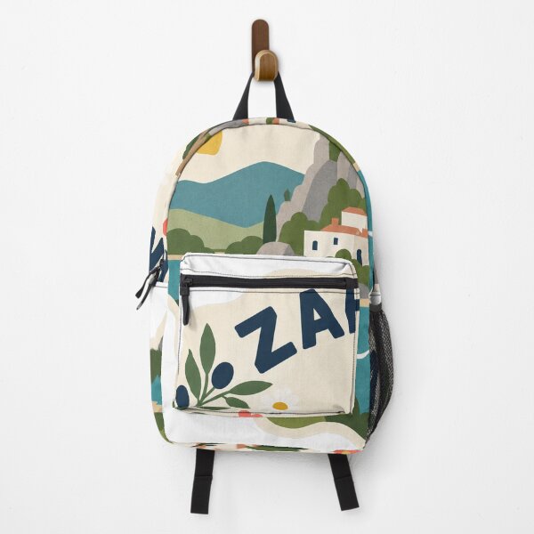 Item preview, Zahara Spain Travel Souvenir Modern Folk Art designed and sold by VisualArtsOasis.